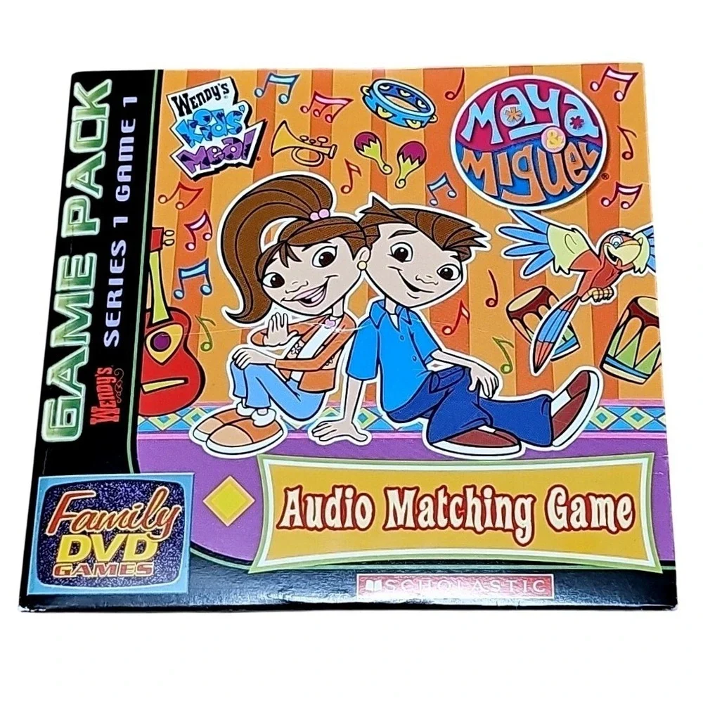 Maya &‎ Miguel Wendy's Audio Matching Game DVD Size OS Kids VTG